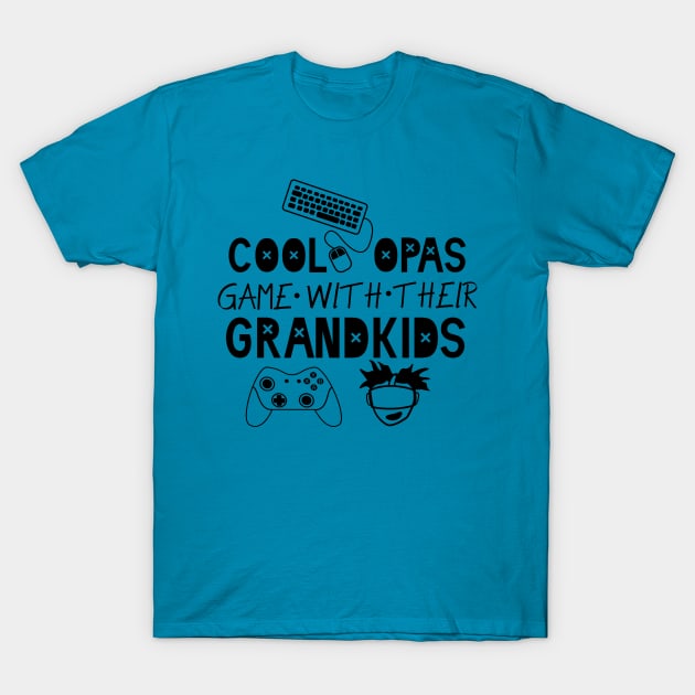 Cool Opas Game with their Grandkids T-Shirt by Cactus Sands